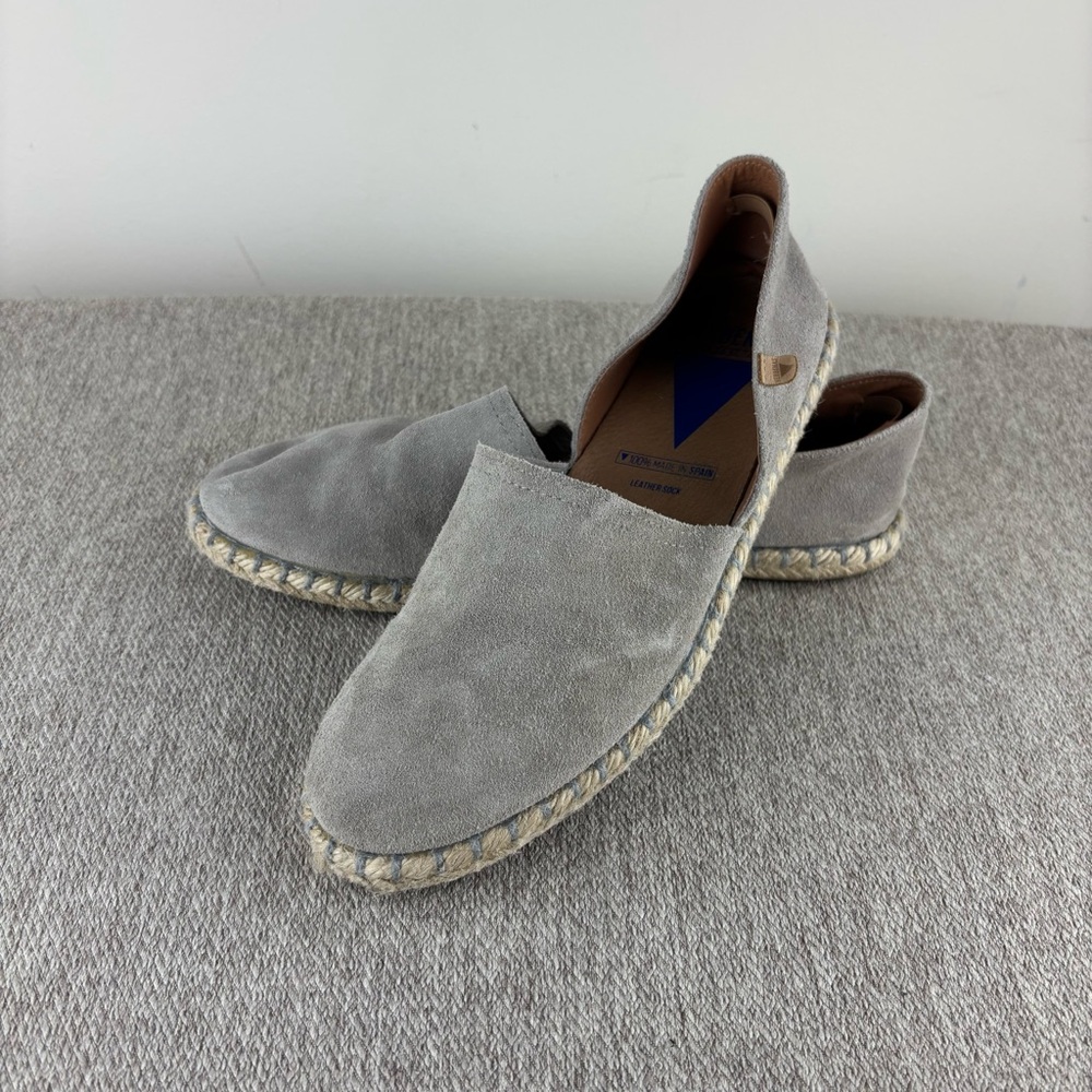 Verbenas gray suede espadrilles size 39